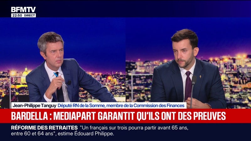 Écrits antisémites attribués à Jordan Bardella: "Je ne crois pas une seconde à ces accusations", assure Jean-Philippe Tanguy, député RN
