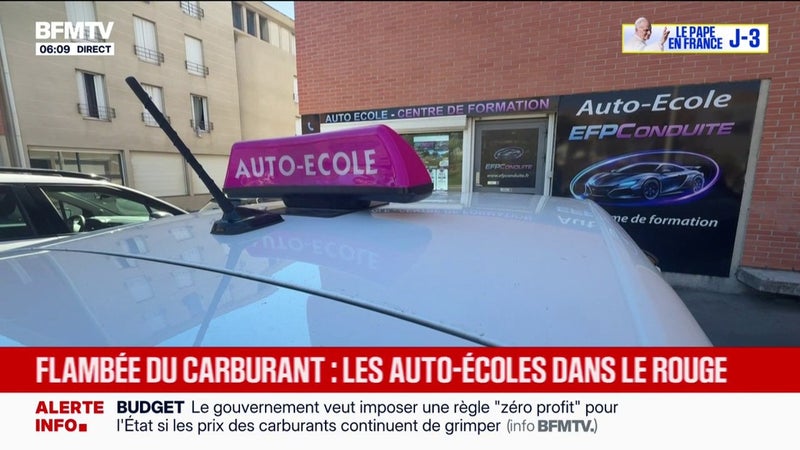 "Nous sommes obligés de faire supporter cette problématique de carburant à nos élèves à la conduite": les auto-écoles directement impactées par la flambée des prix du carburant