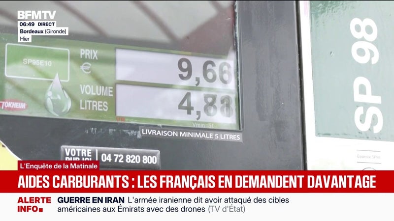 Hausse du prix de l'essence: certains Français demandent davantage d'aides