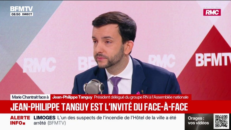 Violences du 17 octobre: Jean-Philippe Tanguy, député du RN, dénonce "l'irresponsabilité de ce gouvernement macroniste"