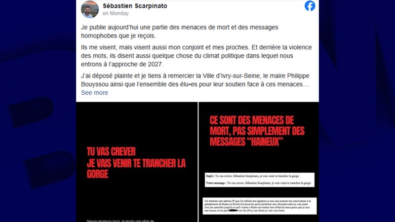 Menaces de mort et messages homophobe envers un élu d'Ivry-sur-Seine: Les Écologistes dénoncent "un climat de plus en plus inquiétant"