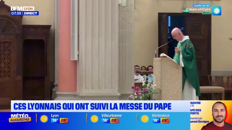 Ces Lyonnais qui ont suivi la messe du Pape