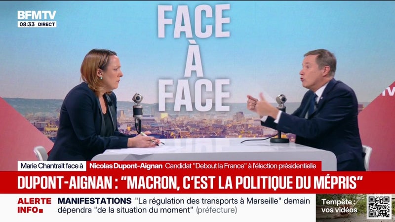Parcoursup: Nicolas Dupont-Aignan, président de Debout la France et candidat à l'élection présidentielle, dénonce une "injustice incroyable" liée "au contrôle continu"
