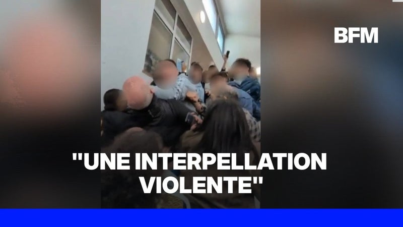 Mouvement lycéen: des personnels du lycée Paul-Éluard empêchent l'interpellation d'un lycéen et dénoncent une intervention violente