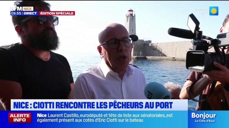 Prix des carburants: Éric Ciotti, maire UDR de Nice, dénonce une "double peine" pour les pêcheurs