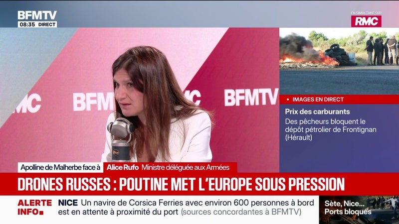 Alice Rufo, ministre déléguée aux Armées: "Jamais nous n'avons eu une posture agressive à l'égard de la Russie"