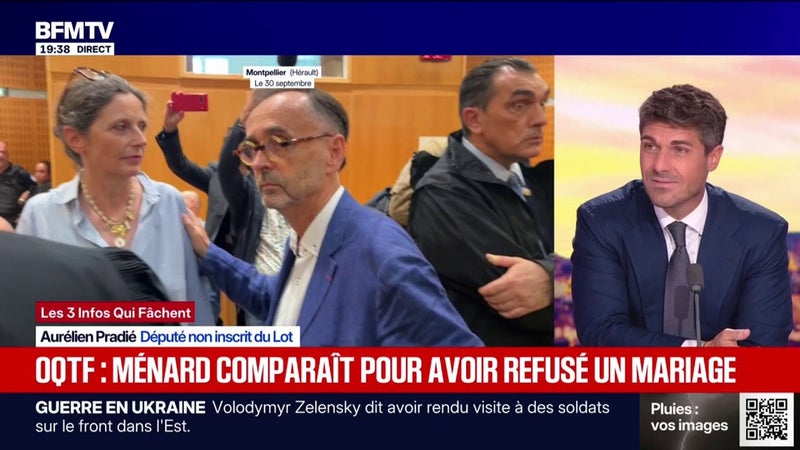 Procès de Robert Ménard: "Le rôle du maire, c'est aussi de respecter la loi", rappelle Aurélien Pradié, député non-inscrit du Lot