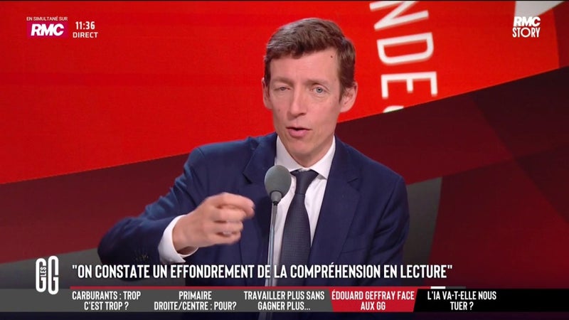 Edouard Geffray: "Je rêve que dans tout le périscolaire on commence par 15 minutes de lecture"