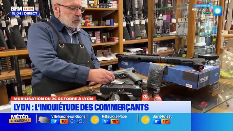 L'inquiétude des commerçants face aux mobilisations du 24 octobre à Lyon