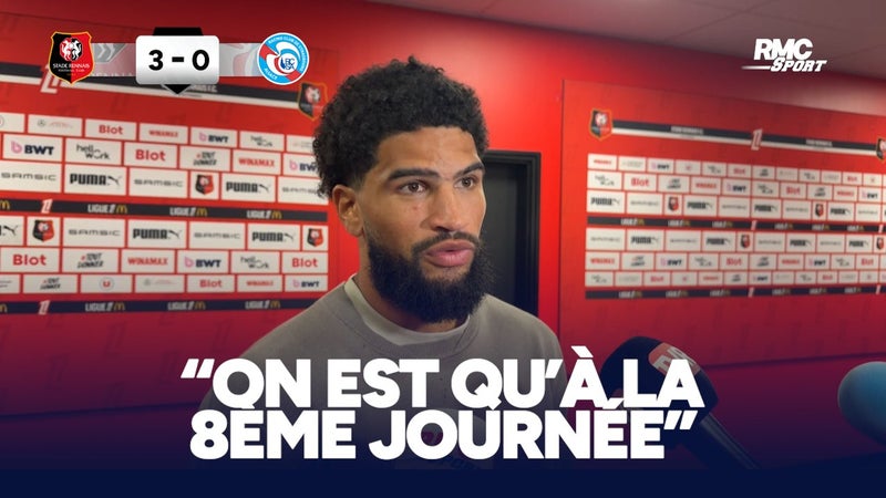 Rennes 3-0 Strasbourg : Leaders provisoires "on est qu'à la 8ème journée", tempère Camara