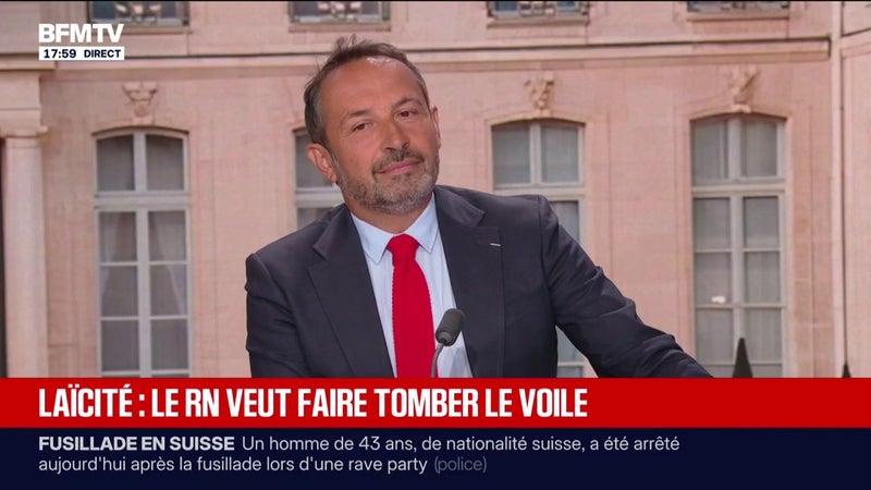 Le RN veut sanctionner le voile dans l'espace public: "On veut lutter contre l'islamisme", estime Sébastien Chenu, vice-président du parti