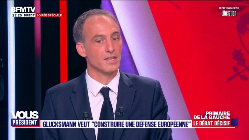 "Le prochain président de la République devra peut-être affronter une guerre sur le sol même de l'Union européenne", alerte Raphaël Glucksmann