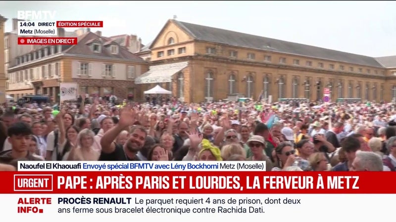 Léon XIV à Metz: la foule au rendez-vous pour accueillir le pape