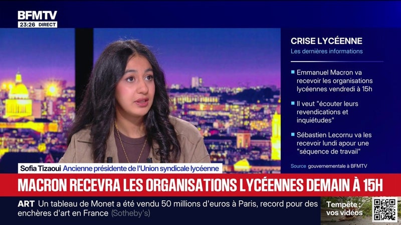 Les lycéens à l'Élysée demain : Macron reçoit trop tard ? - 22/10
