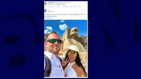 John Poulos et Valentina Trespalacio sur une photo publiée sur Twitter. 