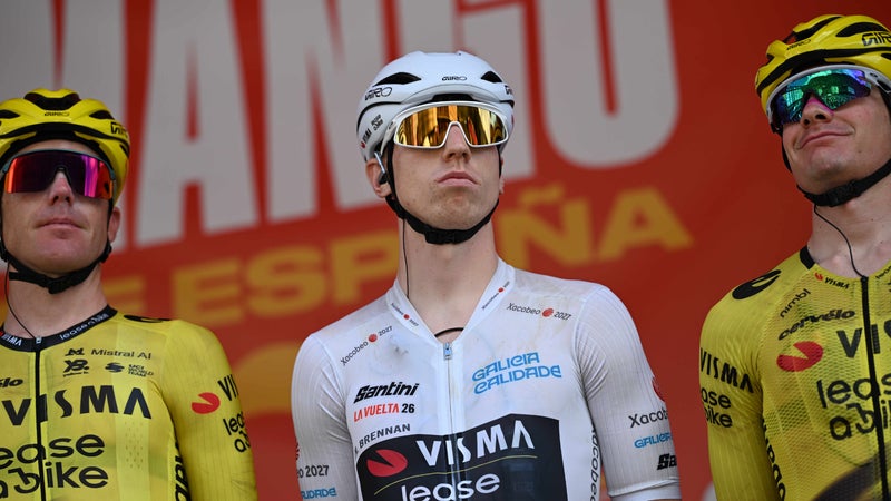 Matthew Brennan au depart de la 4e etape de la Vuelta 2026 2337107