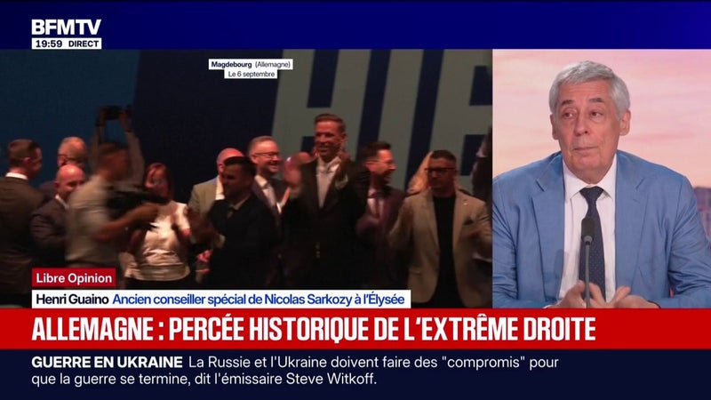 Percée historique de l'extrême droite en Allemagne: "C'est un coup de tonnerre pour toute l'Europe", déclare Henri Guaino, ancien conseiller de Nicolas Sarkozy