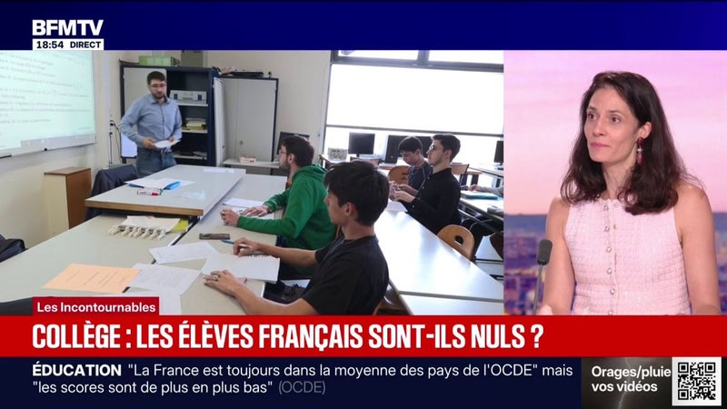 Mauvais classement Pisa pour la France: "C'est l'usage du téléphone par les adolescents" qui est à l'origine de cette baisse massive, selon Laetitia Strauch-Bonart, journaliste, essayiste