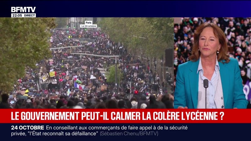 Colère lycéenne, mobilisation sociale: "La quasi-totalité des Français souffrent aujourd'hui de la crise du pouvoir d'achat", observe Ségolène Royal, ancienne ministre