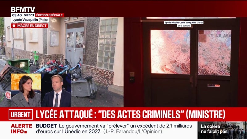 Colère lycéenne: les interventions des forces de l'ordre sont "proportionnées", affirme Jean-Didier Berger, ministre délégué auprès du ministre de l'Intérieur