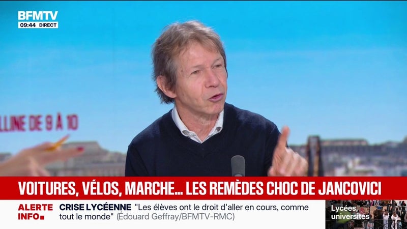 Transition écologique: la classe politique reflète les électeurs avec "trois ans de retard", estime Jean-Marc Jancovici, ingénieur et président-fondateur du groupe de réflexion The Shift Project
