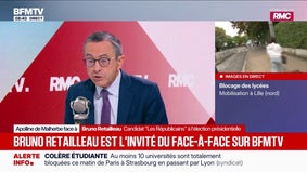 Écrits antisémites attribués à Jordan Bardella: "Si ces propos étaient exacts, ils sont accablants, affligeants, mais attendons pour en savoir plus", déclare Bruno Retailleau (LR)