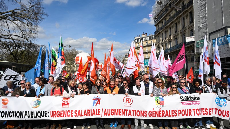 Une intersyndicale avec la CFDT, la CGT et FO appelle à la grève le 5 novembre "pour les salaires, les services publics, l'emploi et l'industrie"