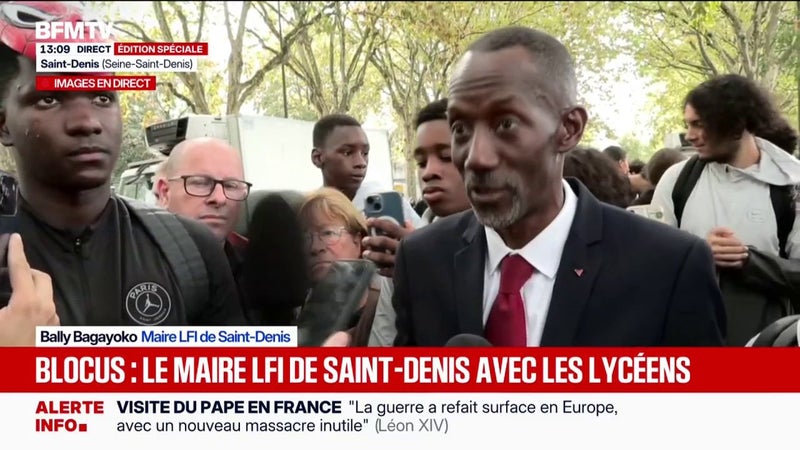 Blocus des lycées: "Le Premier ministre a une attitude irresponsable", juge Bally Bagayoko, maire LFI de Saint-Denis, qui invite Sébastien Lecornu à venir sur place