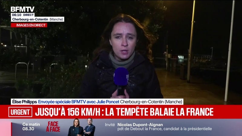 Tempête Austen: des rafales jusqu'à 156 km/h enregistrées
