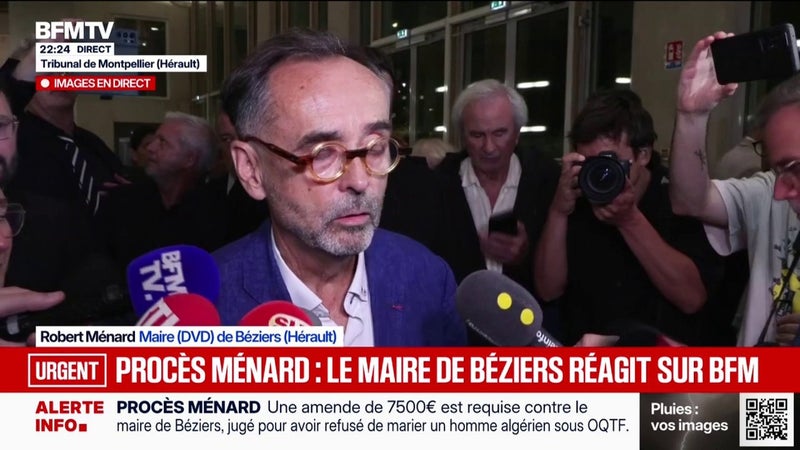 Procès de Robert Ménard: le maire de Béziers se félicite d'un réquisitoire "modéré"