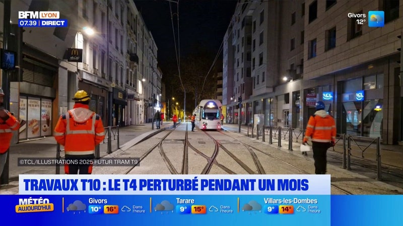 Travaux T10 : le T4 perturbé pendant un mois