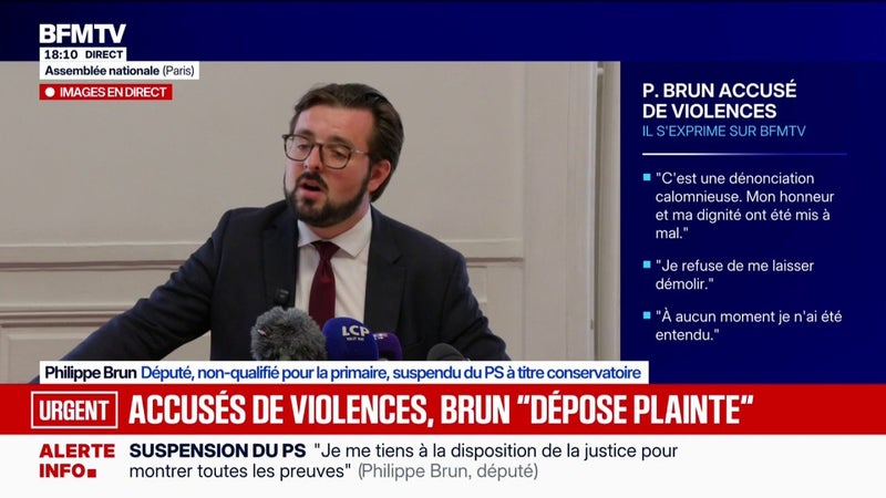 "Je ne sais même pas de quoi je suis accusé", affirme Philippe Brun écarté de la primaire PS