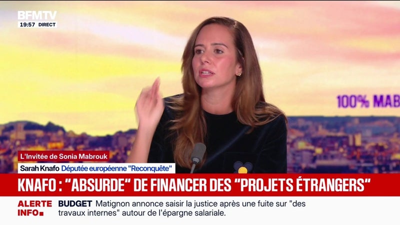 "On est devenu le théâtre de toutes les ingérences", regrette Sarah Knafo (Reconquête)