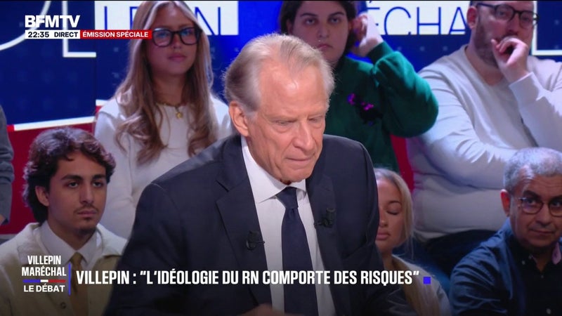 "L'idéologie du Rassemblement national comporte des risques majeurs pour la République", répond Dominique de Villepin, ancien Premier ministre à Marion Maréchal