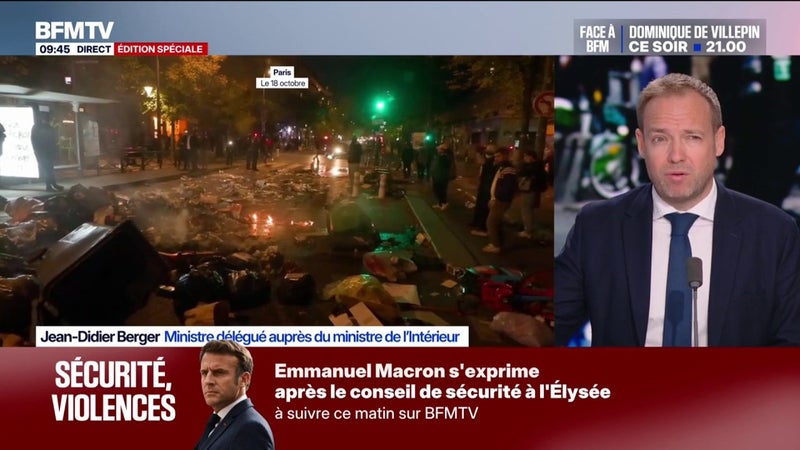 Mobilisation du 24 octobre: "On est dans un niveau de vigilance maximum", indique Jean-Didier Berger, ministre délégué auprès du ministre de l'Intérieur