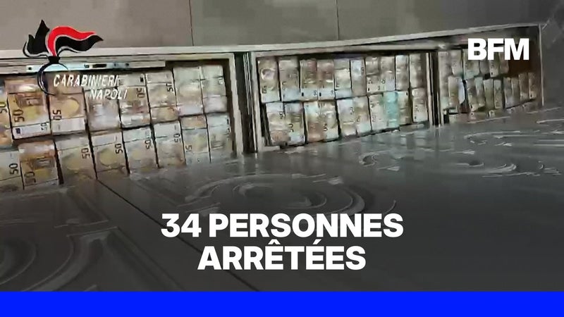 Italie: la police trouve 3,2 millions d’euros cachés dans un mur, probablement liés à la mafia