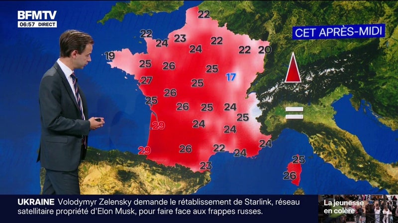 Encore une journée très douce et ensoleillée partout en France, avec des températures comprises entre 17°C et 31°C... La météo de ce jeudi 15 octobre