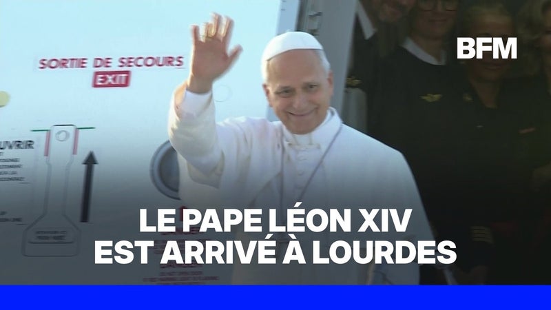 Visite du pape: Léon XIV est arrivé à Lourdes
