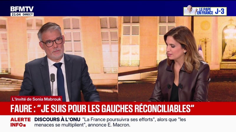 Éviction de Charles Sapin: "Une décision bienvenue" pour Olivier Faure, candidat à la primaire socialiste