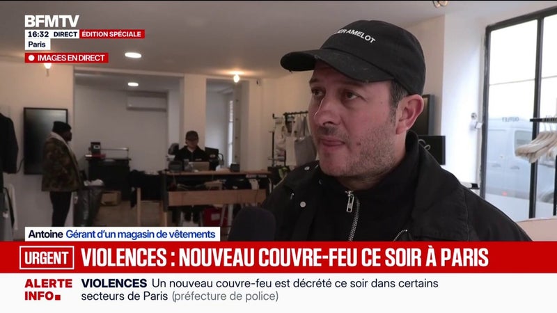 Manifestations du 24 octobre: "C'est pas le parcours qui est problématique, c'est de contenir les violences", pointe ce commerçant