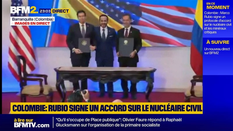 Colombie: Marco Rubio signe un protocole d'accord sur le nucléaire civil et les minéraux critiques