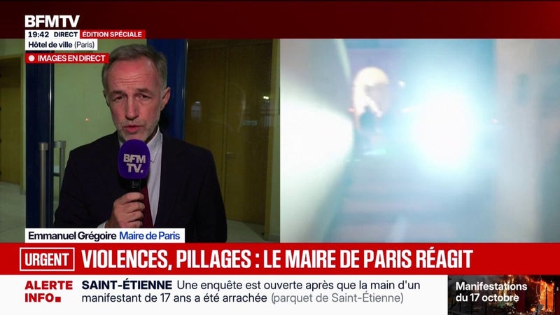Mobilisations du 17 octobre: "Je suis très en colère et inquiet parce que la situation n'est pas fixée", déclare le maire de Paris, Emmanuel Grégoire