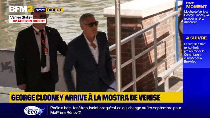 Mostra de Venise : l'arrivée de George Clooney