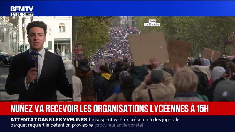 Avant de nouvelles manifestations samedi, le ministre de l'Intérieur Laurent Nuñez reçoit les représentants des lycéens ce jeudi après-midi.