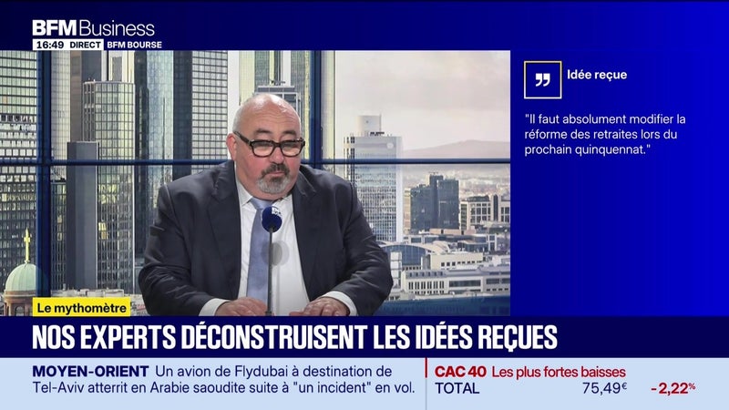 Mythomètre : "Il faut absolument modifier la réforme des retraites lors du prochain quinquennat", FAUX répond Emmanuel Lechypre - 30/09