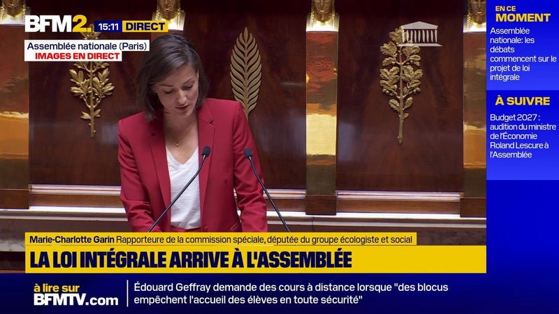 "Pas de loi intégrale sans budget intégral": Marie-Charlotte Garin, rapporteure de la commission spéciale à l'Assemblée, interpelle le gouvernement