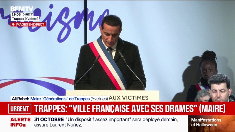 Hommage à Trappes: Ali Rabeh, maire Génération.s de la ville, remercie les forces de l'ordre de leur intervention et "pour leur courage et leur réactivité"