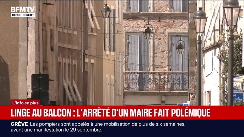 Villeneuve-sur-Lot: un arrêté du maire interdit le linge au balcon