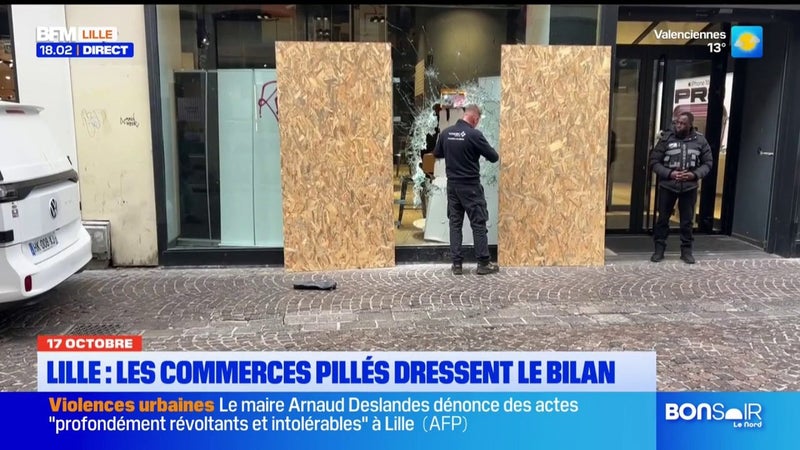 "Ils ont arraché les présentoirs": les commerçants de Lille dressent le bilan après les pillages du week-end