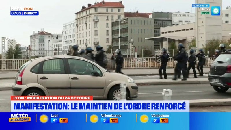 Lyon : le maintien de l'ordre renforcé
